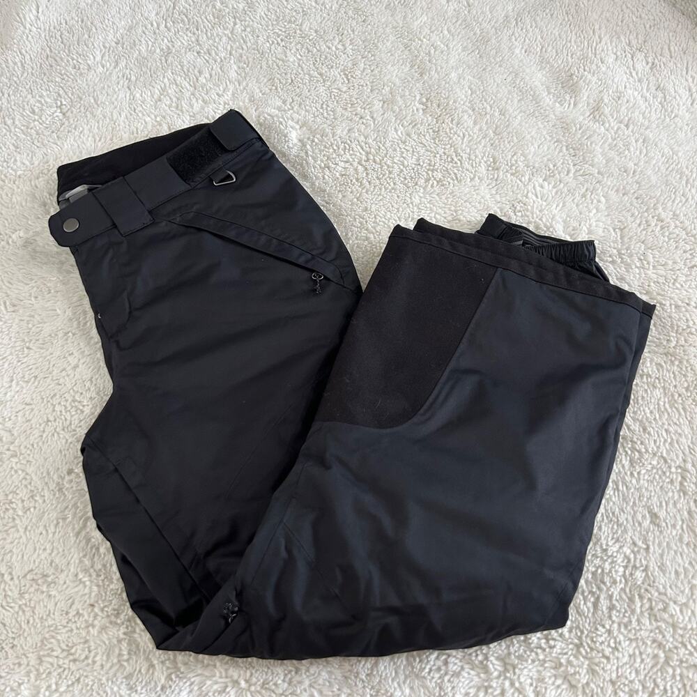 Eddie Bauer Weather Edge Plus Pants Women’s MP Black Rain Windbreaker Athleisure